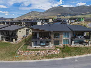 Mountain view featuring nearby suburban area