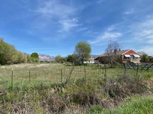View of yard featuring a view of countryside