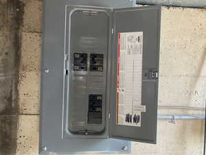 Utility room featuring electric panel