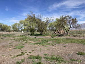 View of yard featuring a view of countryside
