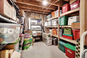 View of storage room