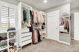Bedroom being used as a closet