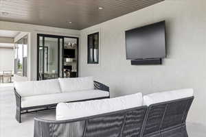 View of patio / terrace with an outdoor lounge area