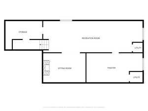 Lower level floor plan