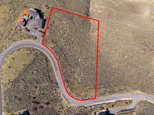 Aerial view of property's location featuring property boundaries highlighted