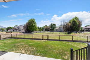 View of yard featuring a residential view