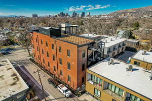 Bird's eye view of skyline