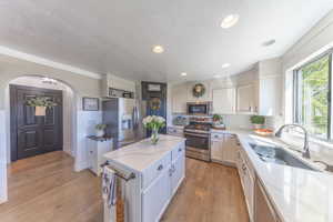 Enjoy the new single basin sink with gorgeous views while you do dishes!