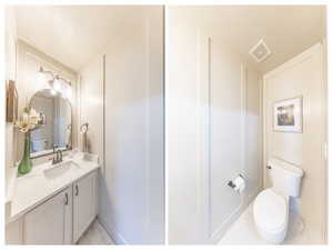 Half bath on main level