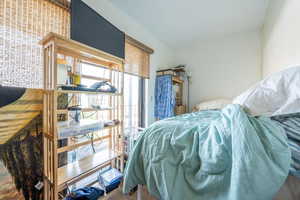 Bedroom featuring wood finished floors