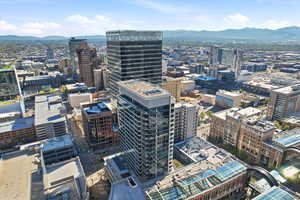View of city featuring a mountain backdrop