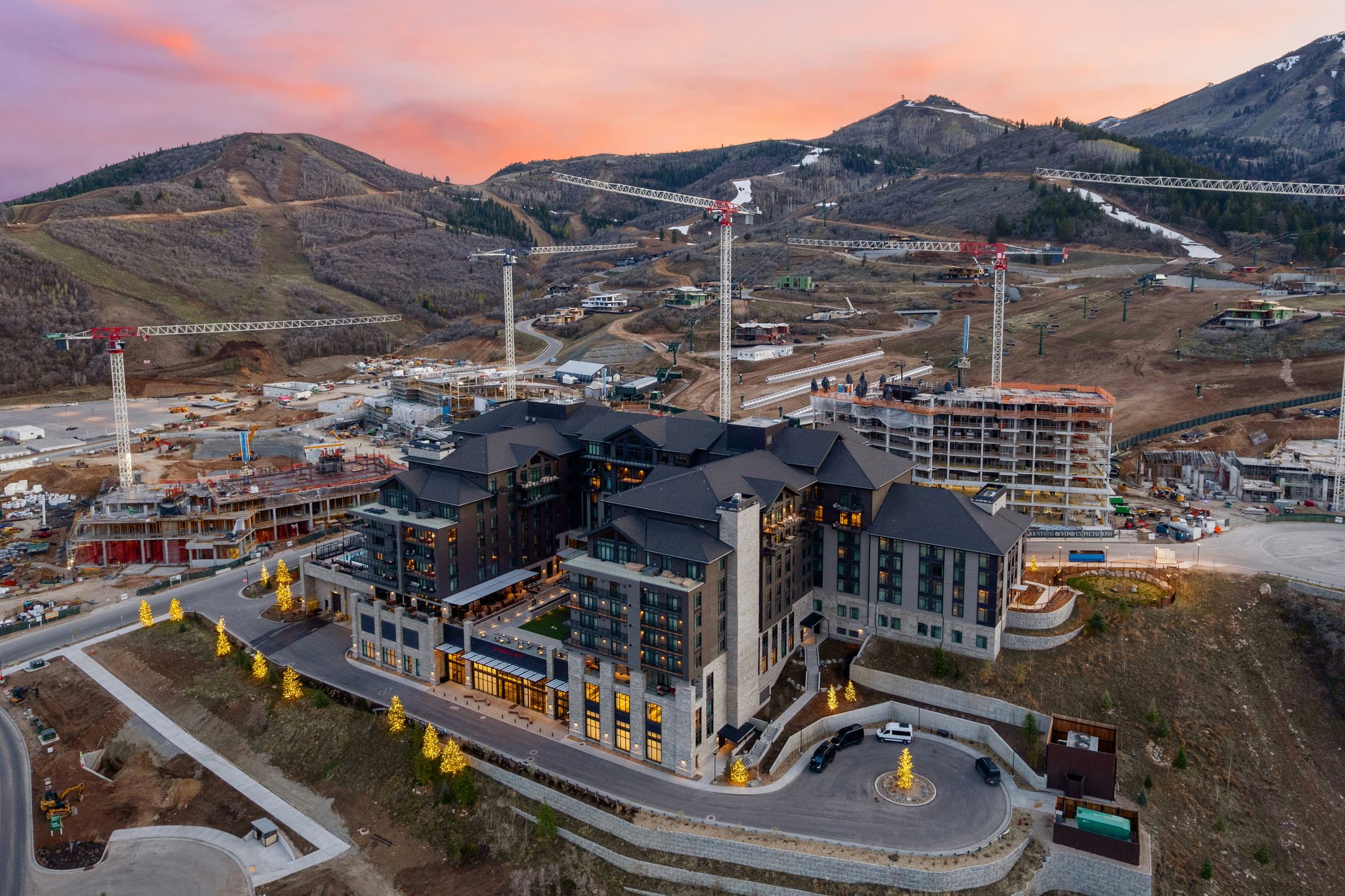 Drone / aerial view of mountains
