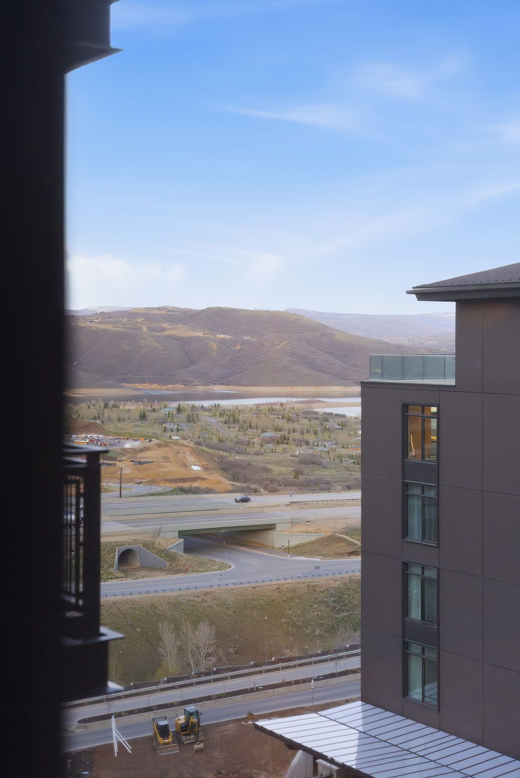 Water view featuring mountains