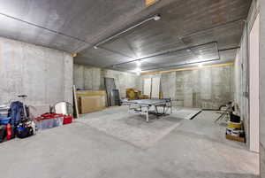 View of below grade area