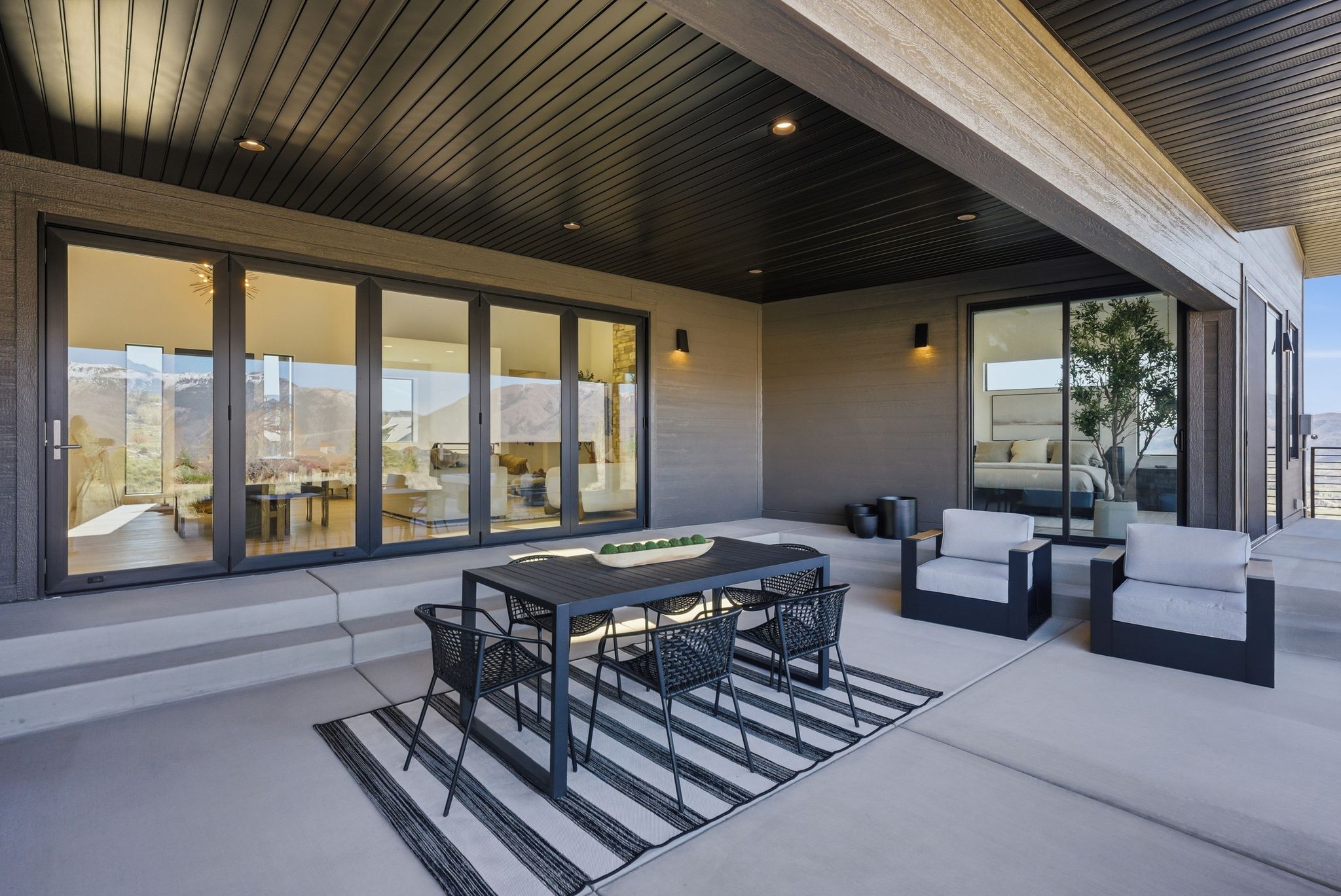 View of patio / terrace featuring an outdoor living / dining area