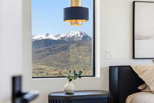 Detailed view of mountains