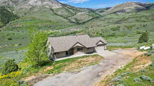 View of mountain background