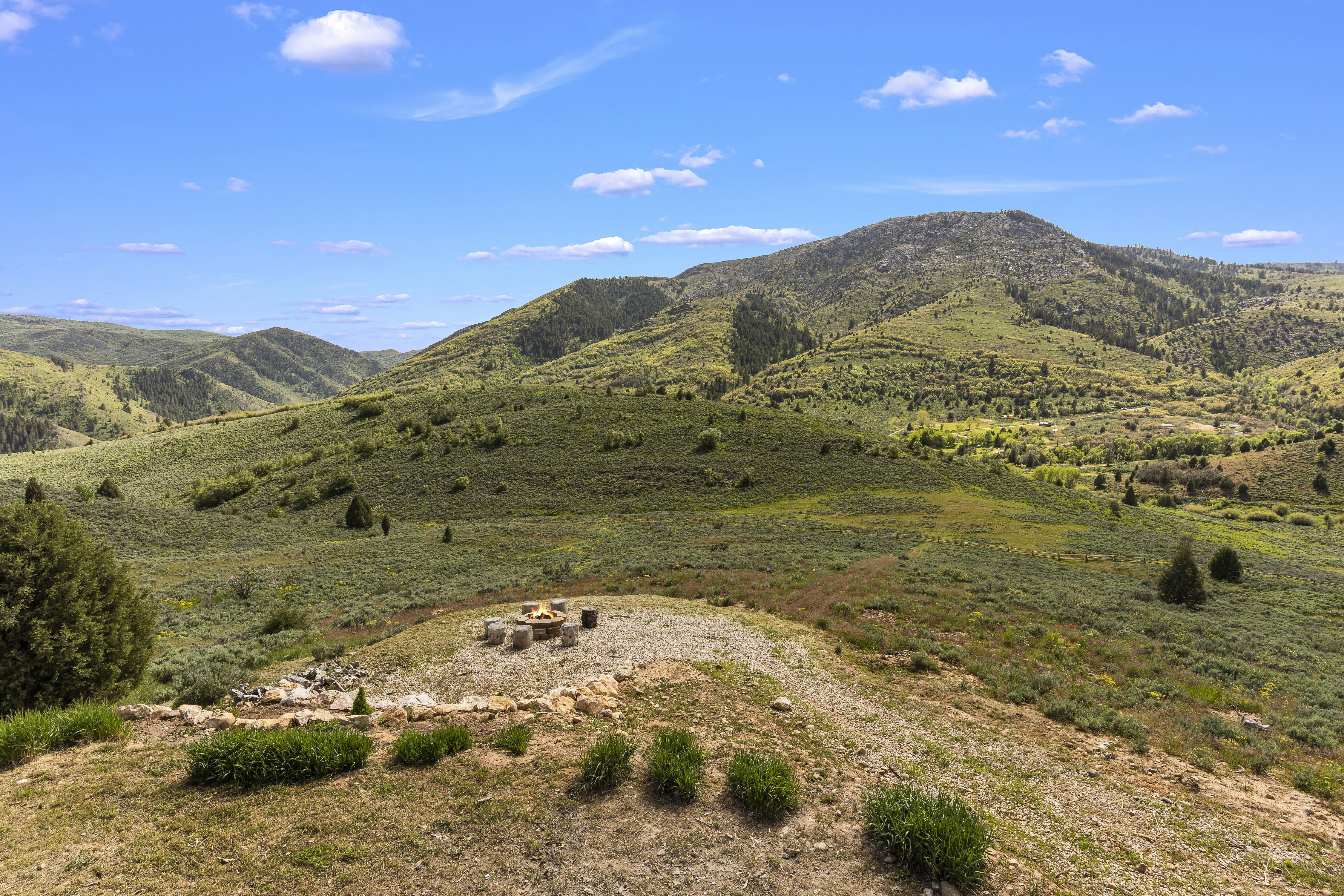 View of mountain backdrop