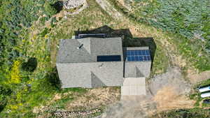 View from above of property