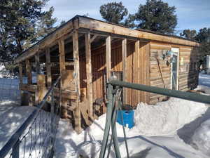 View of outdoor structure with an exterior structure