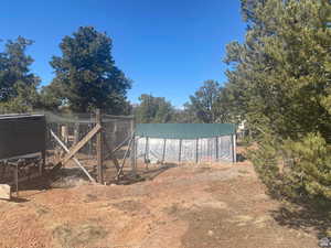 View of chicken coop