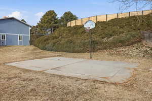 View of basketball court
