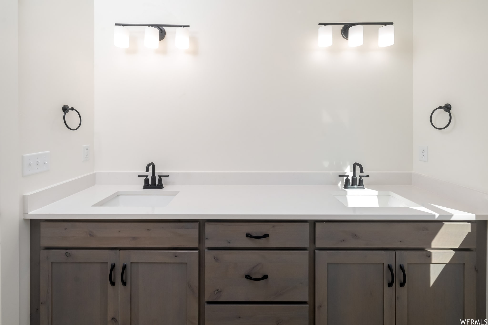 Bathroom with double vanity