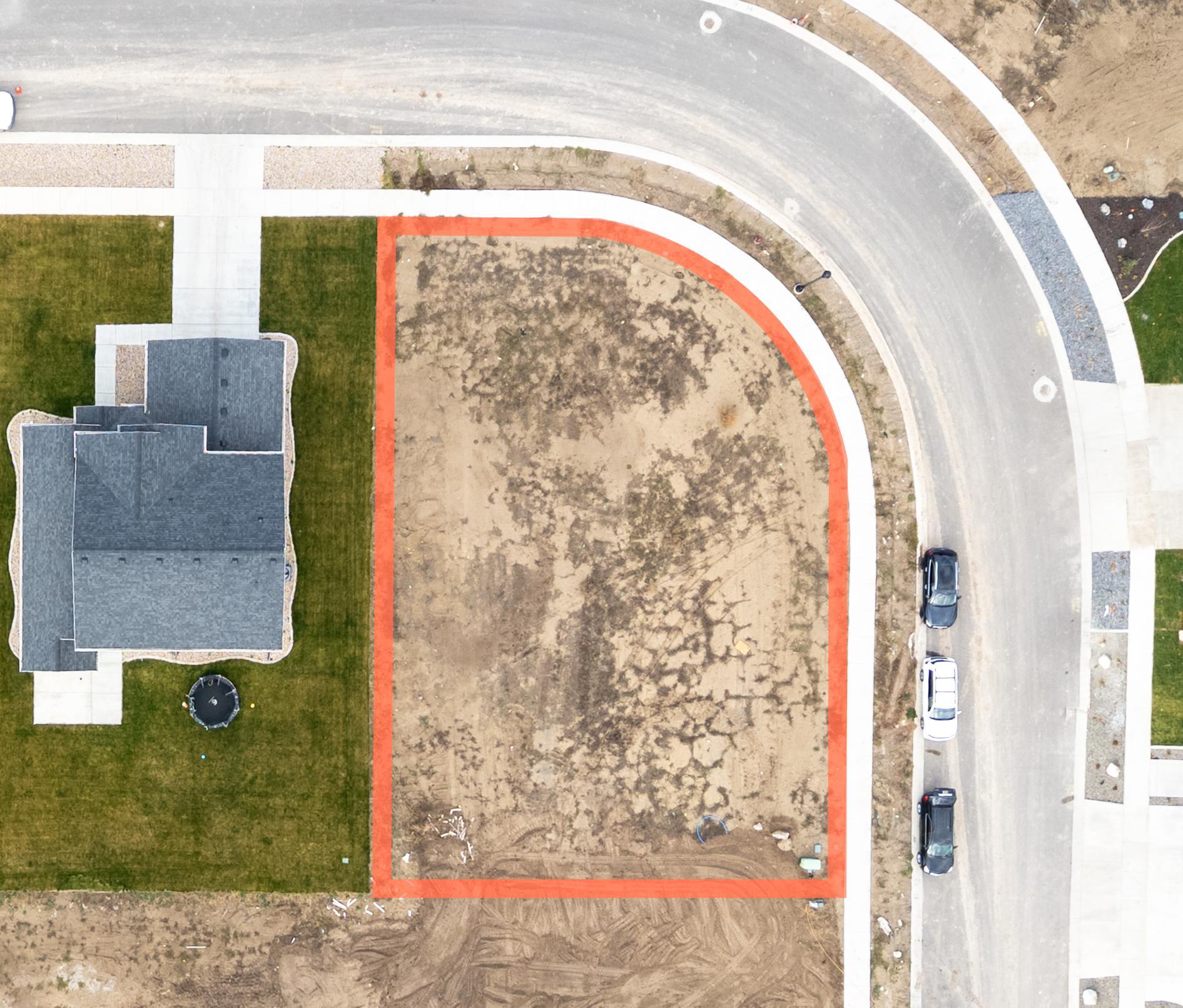 View of property location with property parcel outlined