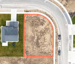 View of property location with property parcel outlined