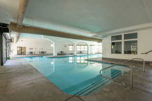 View of indoor pool