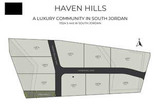 Map showing property parcels