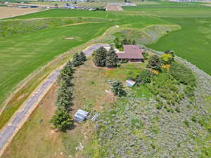 Aerial view of property and surrounding area