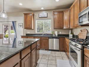 Kitchen with GRANITE COUNTERTOPS