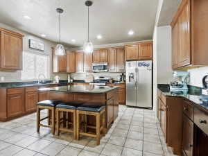 Kitchen with GRANITE COUNTERTOPS
