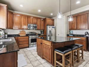 Kitchen with GRANITE COUNTERTOPS