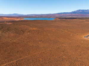 Mountain view with a nearby body of water