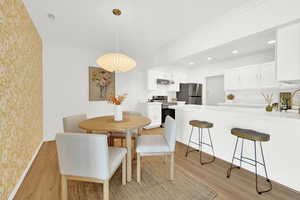 Dining area and kitchen