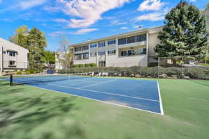 View of tennis/pickle ball court