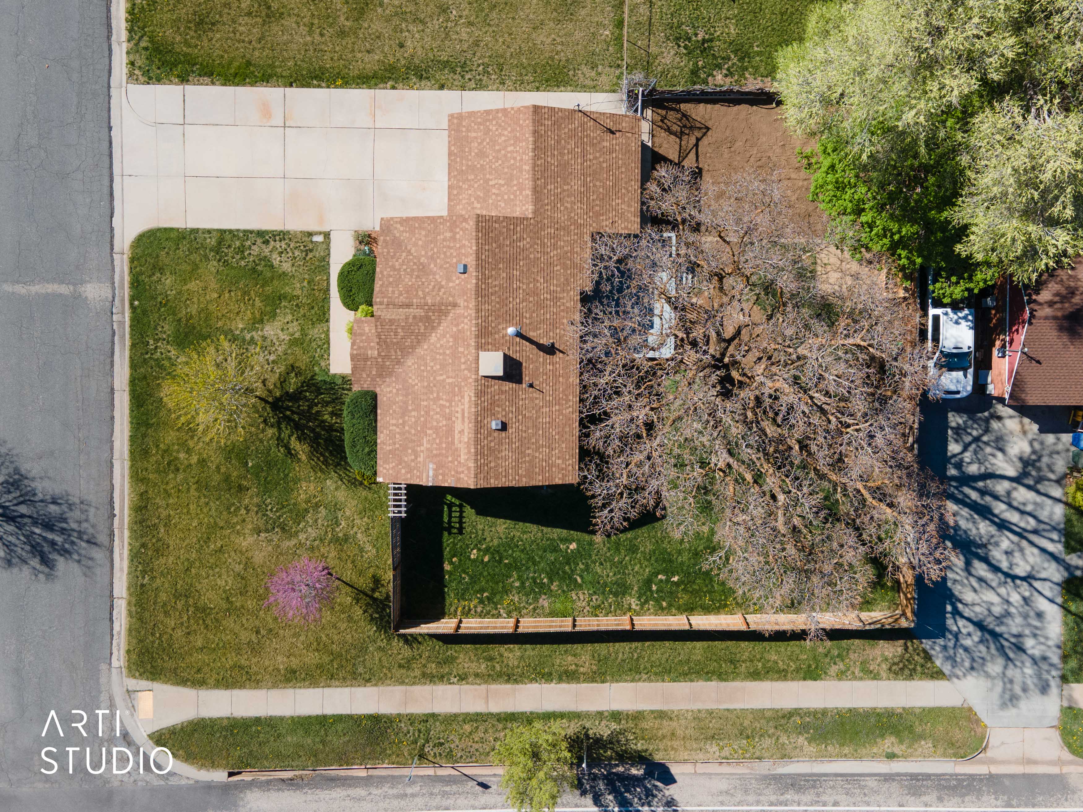 Overhead view