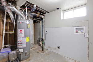 Utility room with water heater