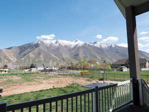 View of mountain background