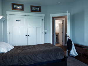 Bedroom with a closet