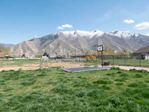 View of mountain background