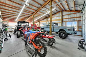 Storage Shop area can easily fit 4 vehicles