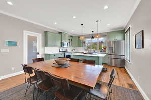 View towards kitchen and walk-in pantry