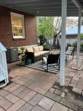 View of patio / terrace with an outdoor living space