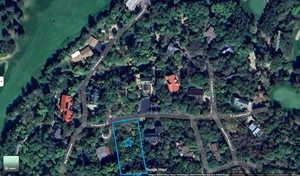 Map / location with property parcel outlined