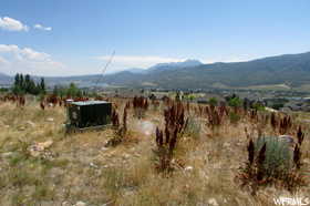 Mountain view with rural landscape