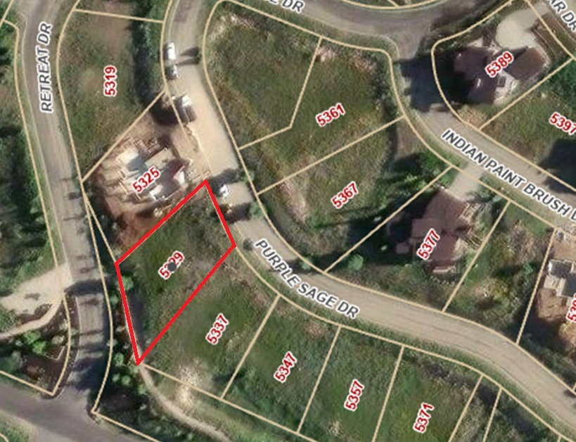 Map of property location with property boundaries highlighted