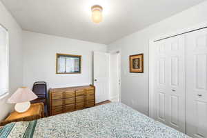 Bedroom featuring a closet